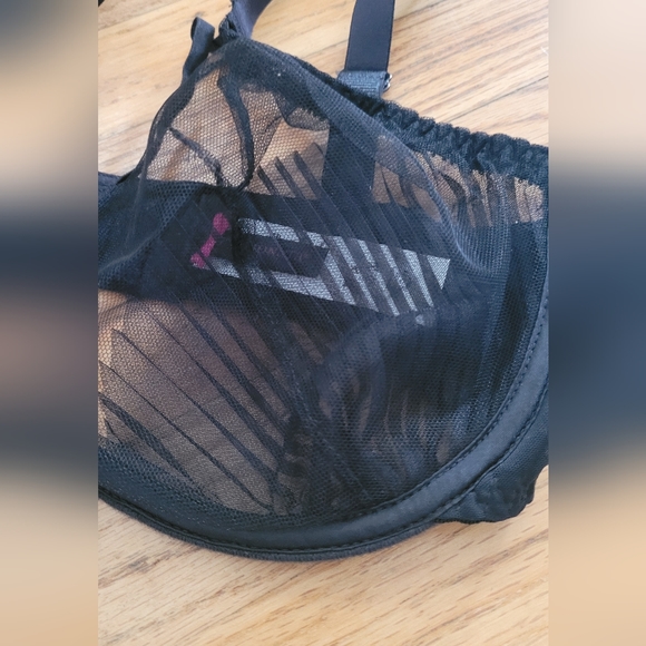 Passionate by Chantelle Bra & Panty Set Size 32DDD & Medium Black NWT - Picture 3 of 10